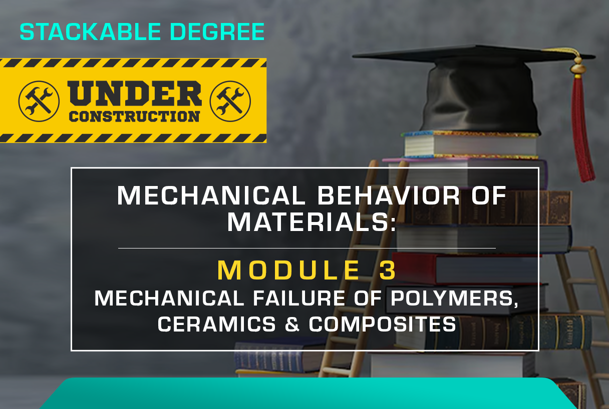MECHANICAL BEHAVIOUR OF MATERIALS: MODULE 3 – MECHANICAL FAILURE OF POLYMERS, CERAMICS, AND COMPOSITES